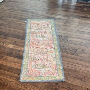 Colorful Floral Bath Rug